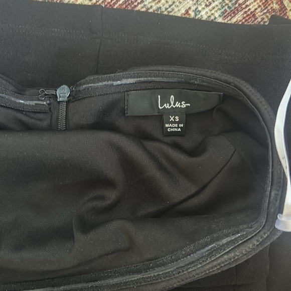 Lulu’s After hours Black Strapless Ruffled Maxi Dress - Picture 8 of 9